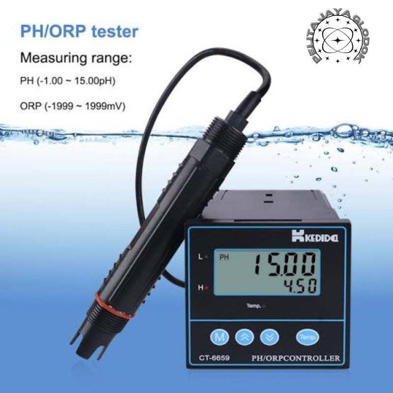 Kedida CT6659 PH ORP Controller Meter Water Kontroler Tester CT-6659