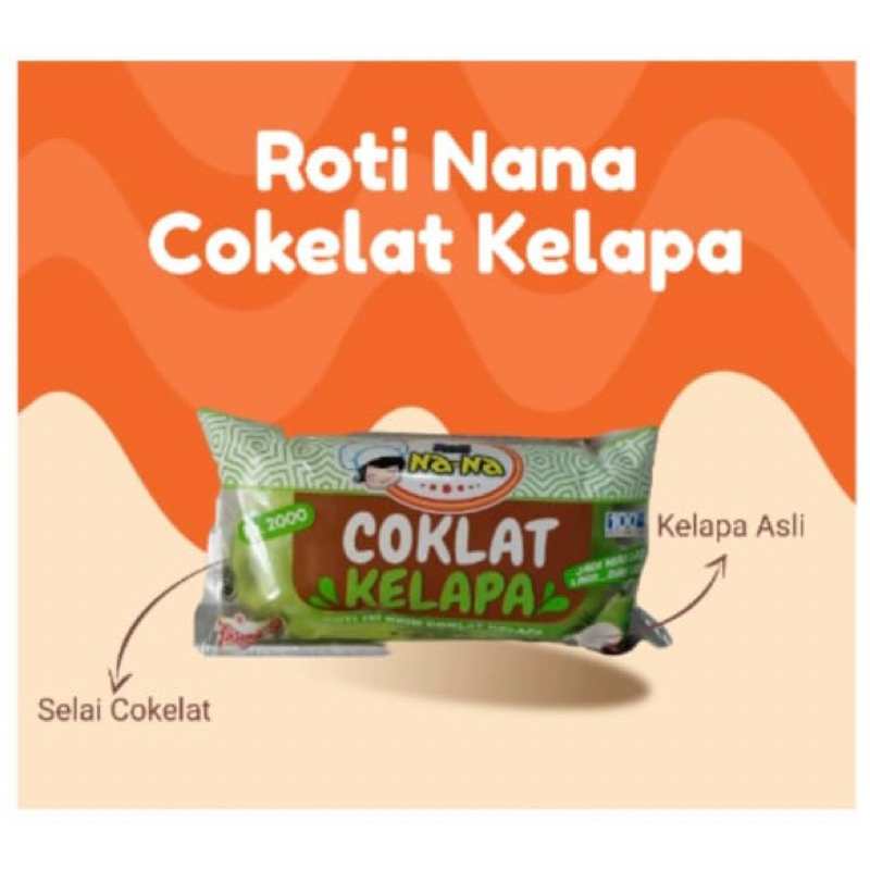 

Roti nana murah Rasa coklat kelapa