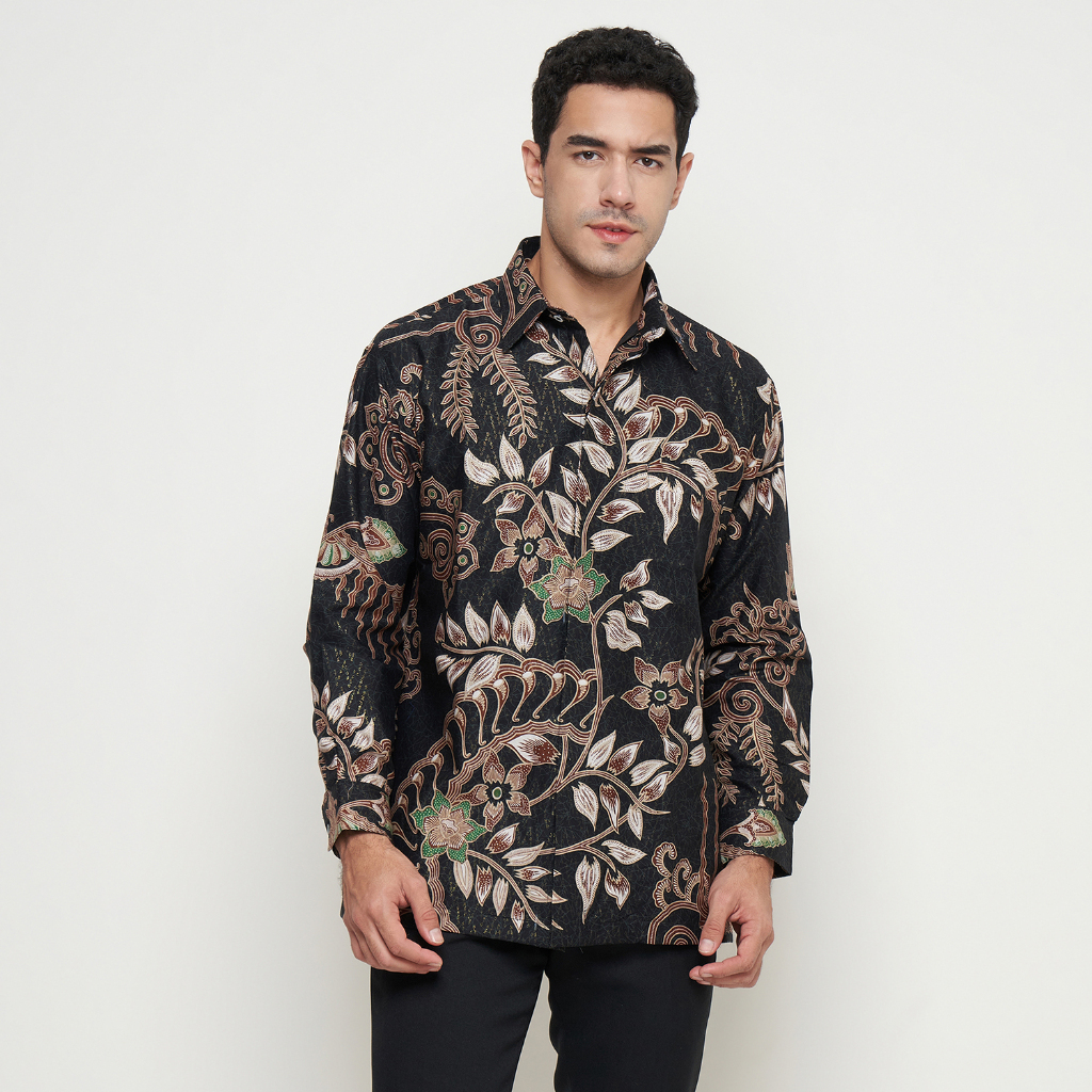 [Krisna Wahyu] Batik Pria Katun Prada Lengan Panjang