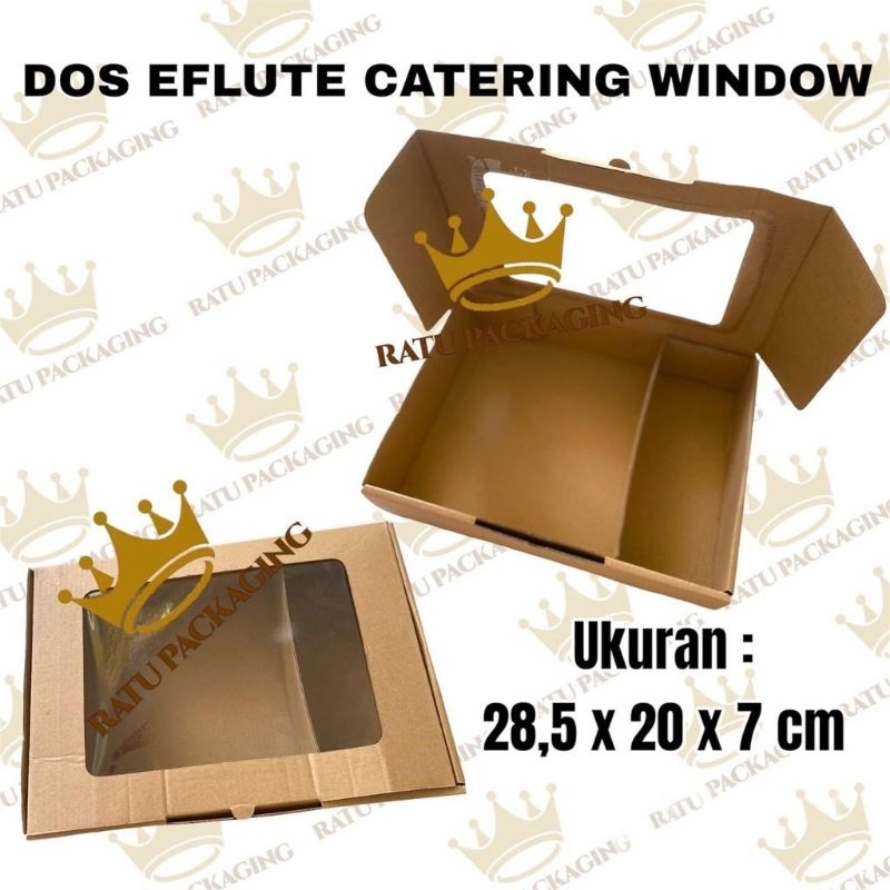 

RATU | Dos EFLUTE CATERING WINDOW 20 TEBAL KARTON BOX KOTAK HAMPERS KUE NASI