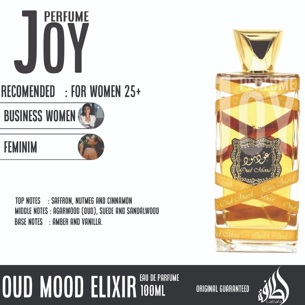 Parfume Arab Oud Mood Elixir By Lattafa Original Dubai EDP 100ml
