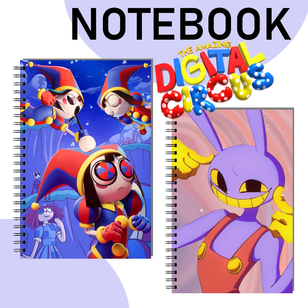

Notebook Amazing Digital Circus A6 Spiral Book Pomni Jax Custom Pomni