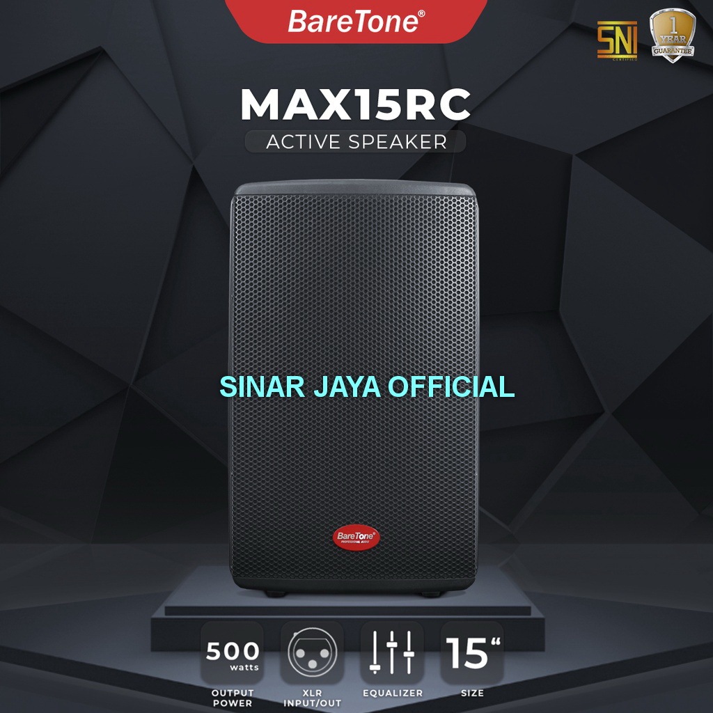 Paket sound sistem baretone max15rc max 15 rc plus mixer Ashly original