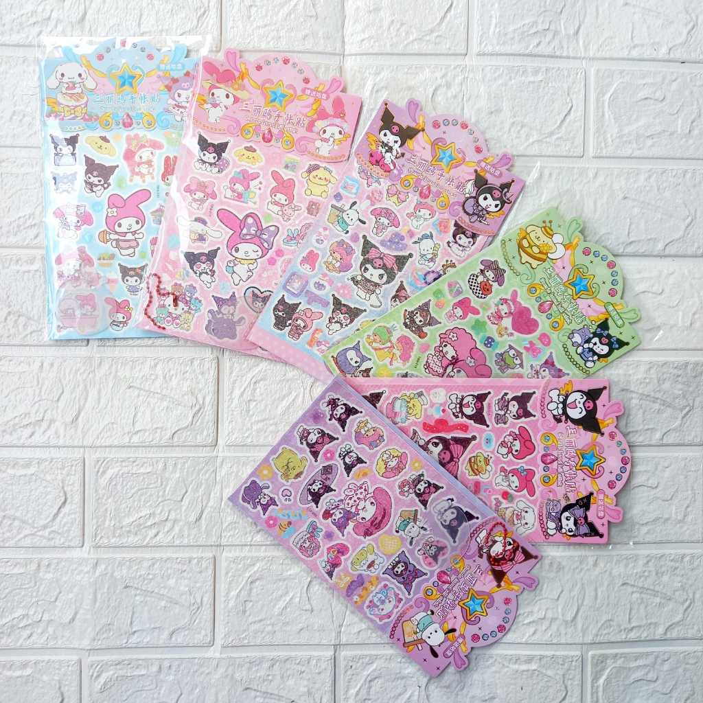 

Stiker Anak Sticker Karakter Mainan Tempel Lucu Kartun Sanrio