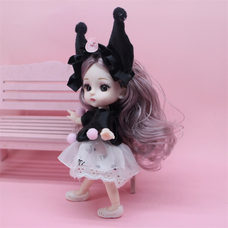 30cm Mainan anak perempuan Boneka BJD doll Princess cute /boneka cantik 17cm bjd doll ND5