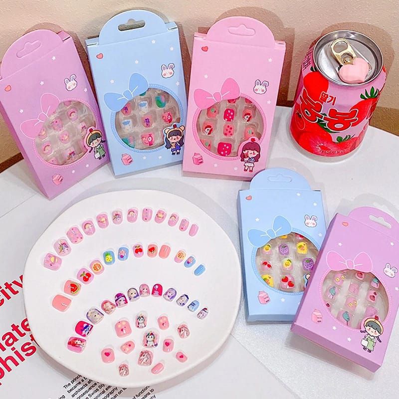 Sticker Kuku Palsu Anak /Kuku Palsu Nail Art Anak Motif Lucu