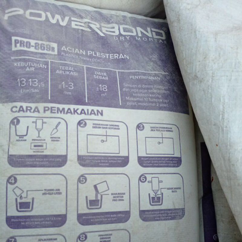 Semen plester aci Powerbond Pro 869 R harga Jabodetabek
