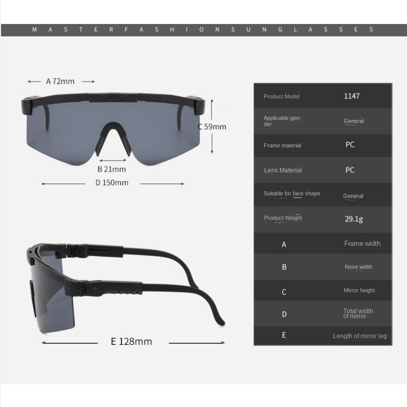 RB CL Kacamata Pit Viper Kacamata Sepeda Olahraga Fashion Kacamata Sport Anti Silau Outdoor Wanita