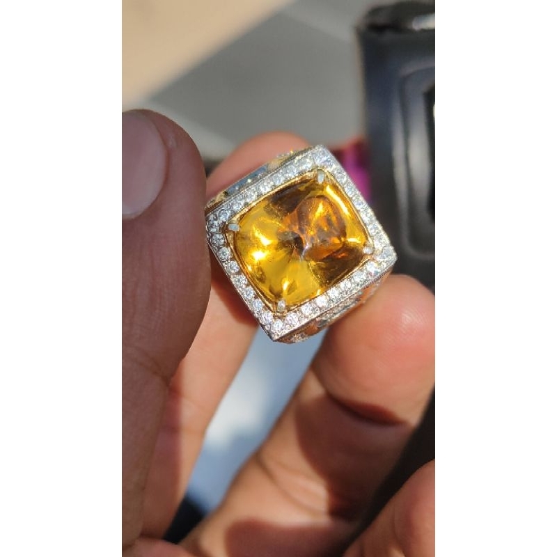 Kecubung Kuning Emas Kalimantan Perak Handmade