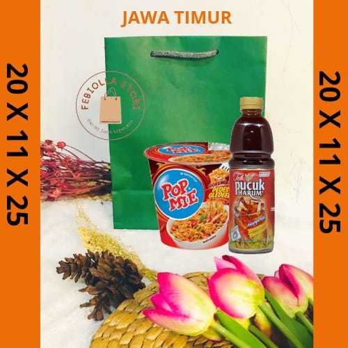 

PAPER BAG UK 20X11X25 HIJAU/ Paperbag Harga grosir / Tas Kertas Murah