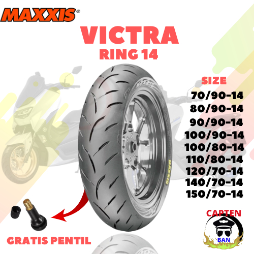 Sepasang Ban Motor HONDA ADV // MAXXIS VICTRA 110/80 Ring 14 - 130/70 Ring 13 Tubeless