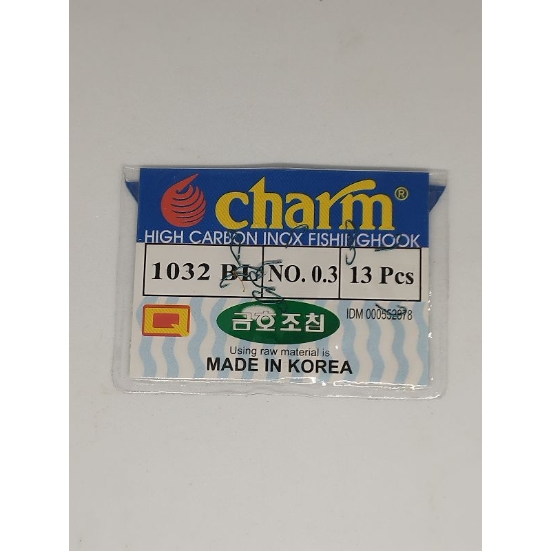 Kail Pancing Charm No. 0,3 ( 1032 BL ) Warna Biru untuk ikan wader