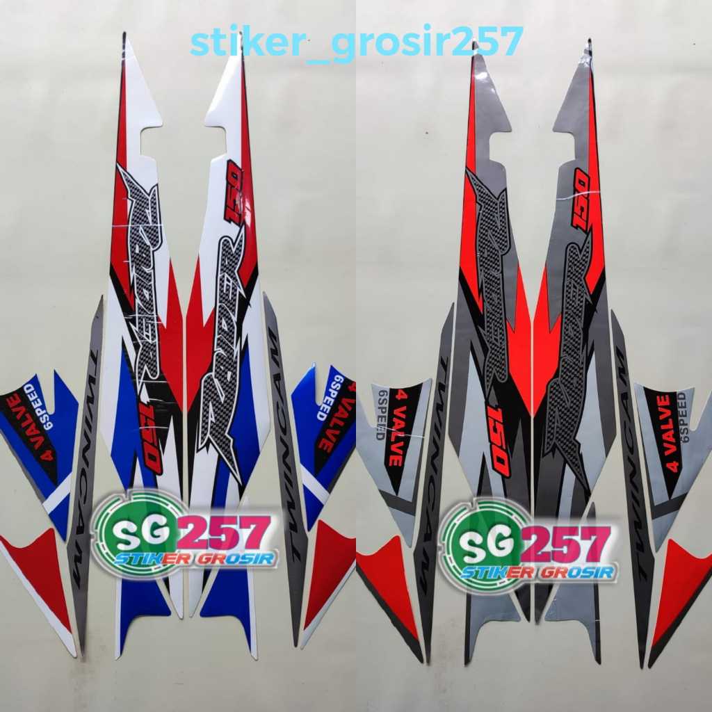 STIKER STRIPING LIS BODY SUZUKI SATRIA FU RAIDER R150 THAILAND 2006 2007 FU CBU