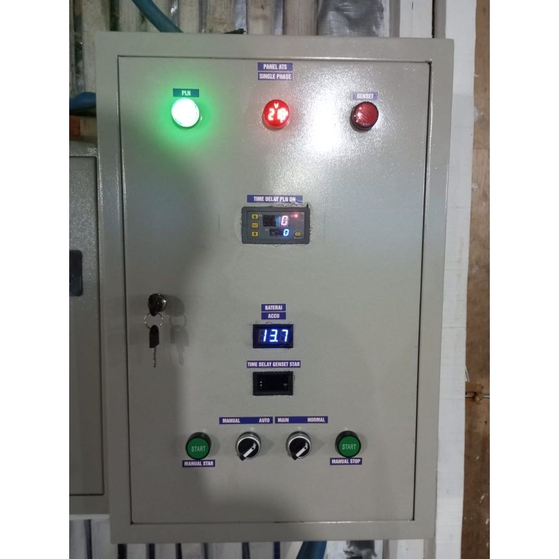 ATS AMF PLN GENSET  1 phase,15kva