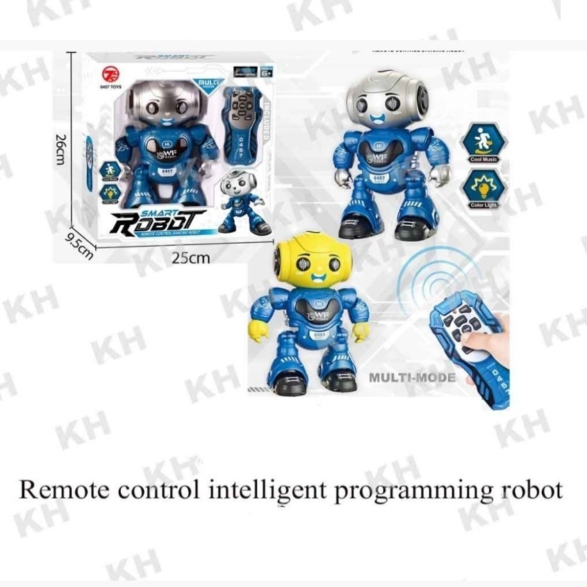 DS - Mainan Robot Pintar Ada Musik Dan Lampu Smart Robot Remot Control