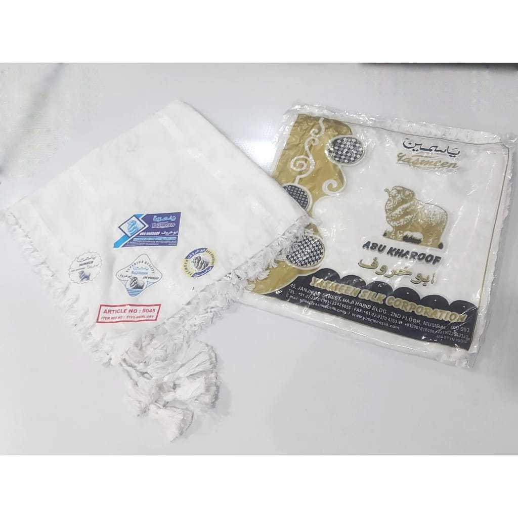 Sorban Putih Polos  Kuncir Pria