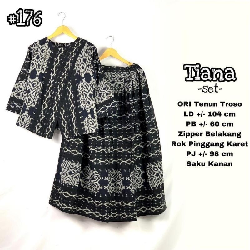 TIANA SET,SETELAN TENUN,ORI TENUN TROSO,BATIKKUMURAH