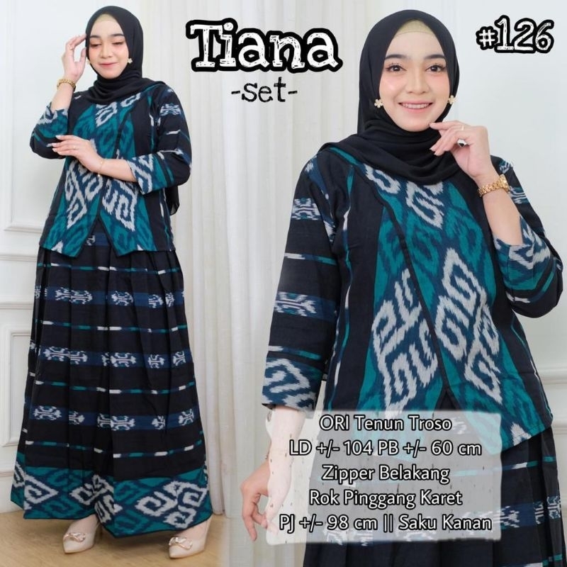 TIANA SET,SETELAN TENUN,ORI TENUN TROSO,BATIKKUMURAH