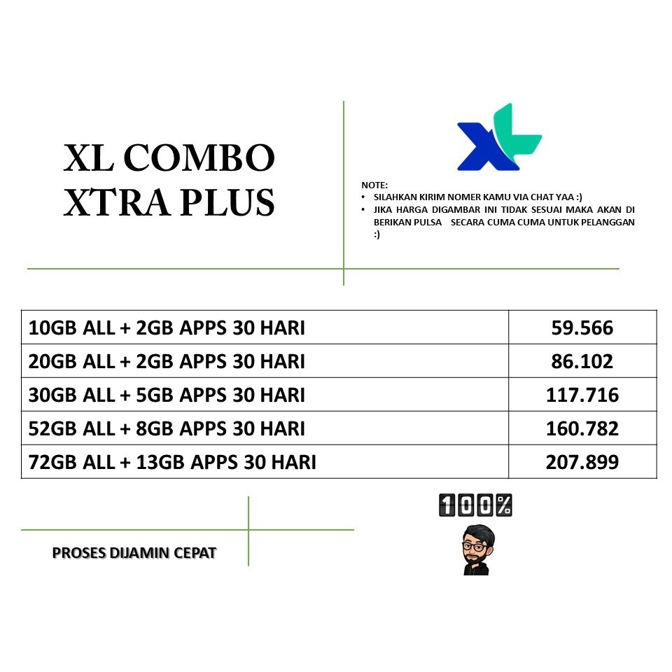 XL COMBO XTRA PLUS - PAKET KUOTA XL