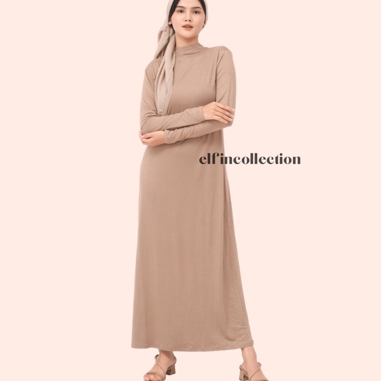 Terupdate MANSET GAMIS LONGSLEEVE  INNER DRESS LONGSLEEVE TURTLENECK BAHAN RAYON UNIQLO PREMIUM MATE