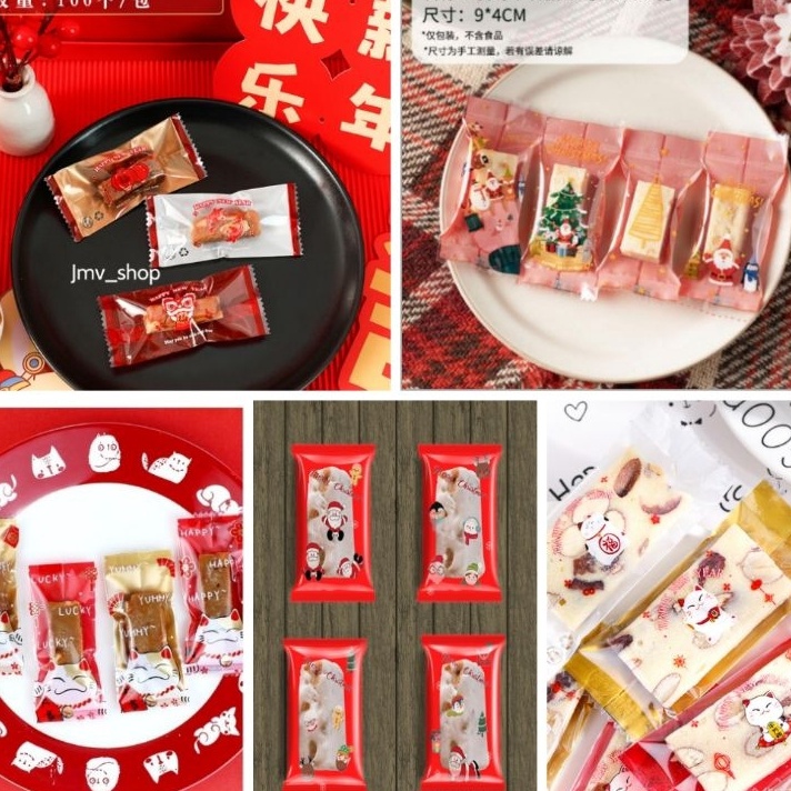 

modelTipe YMF662 Plastik kemasan permen 1pcs plastik nouget Plastik sealerPlastik Motif imlekmotif natal