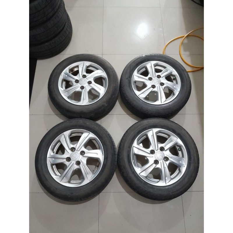 Velg Mobil Bekas Copotan Honda Brio E Ring 14 Lubang 4 Ban 175 65 R14