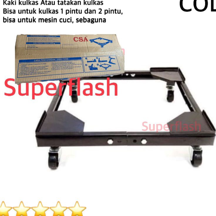 nu Tatakan Roda Kulkas Besikaki Kulkas BesiRakKaki Mesin Cuci 1 Tabung