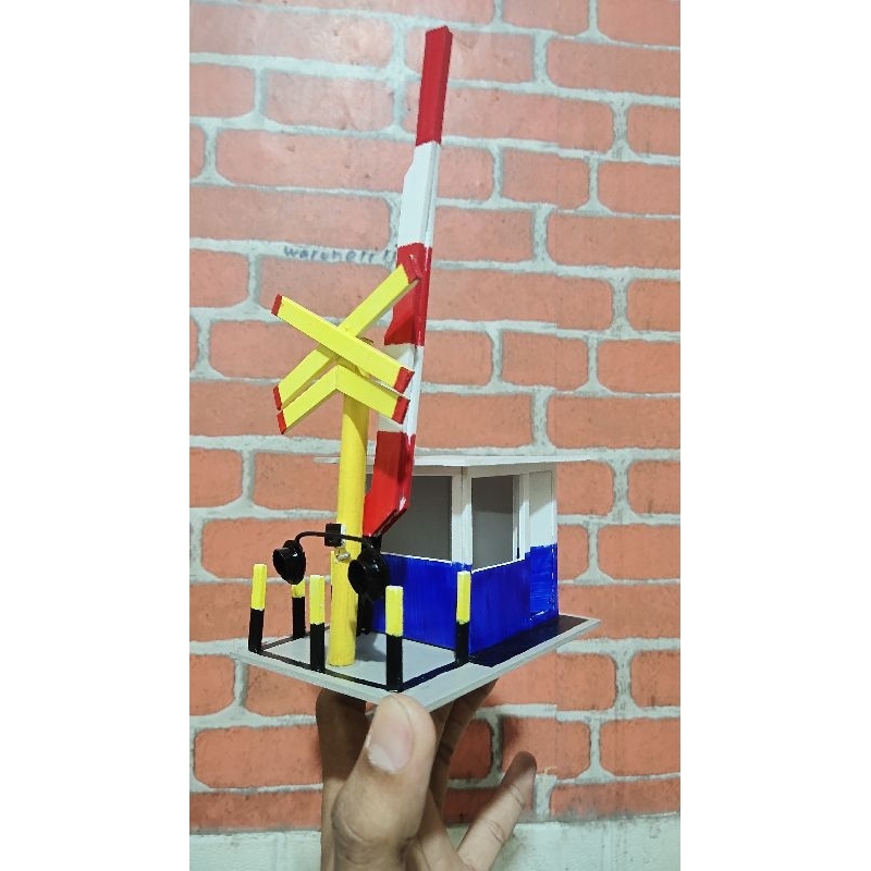 Mainan palang pintu kereta api - pos palang pintu kereta Api mainan anak