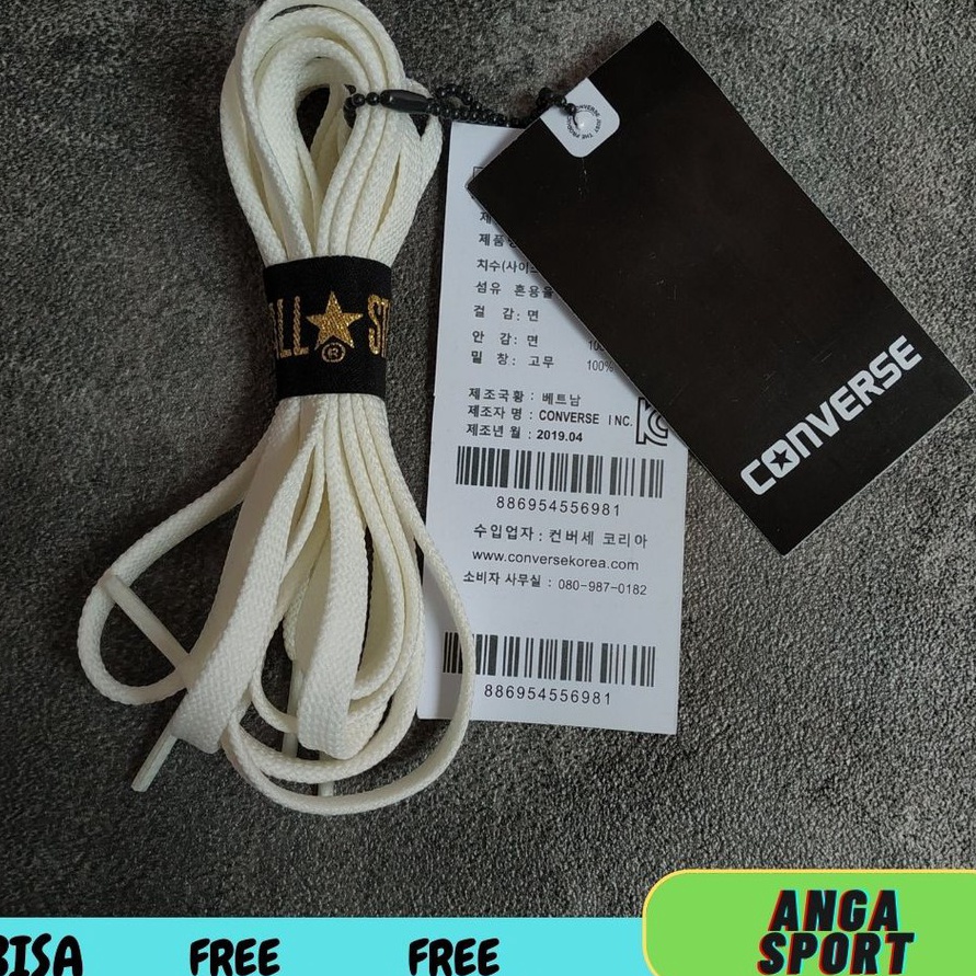Paling Laris TALI SEPATU CONVERSE FLAT PIPIH ORIGINAL  TALI SEPATU SNEAKERS SHOELACES PANJANG 1112 C