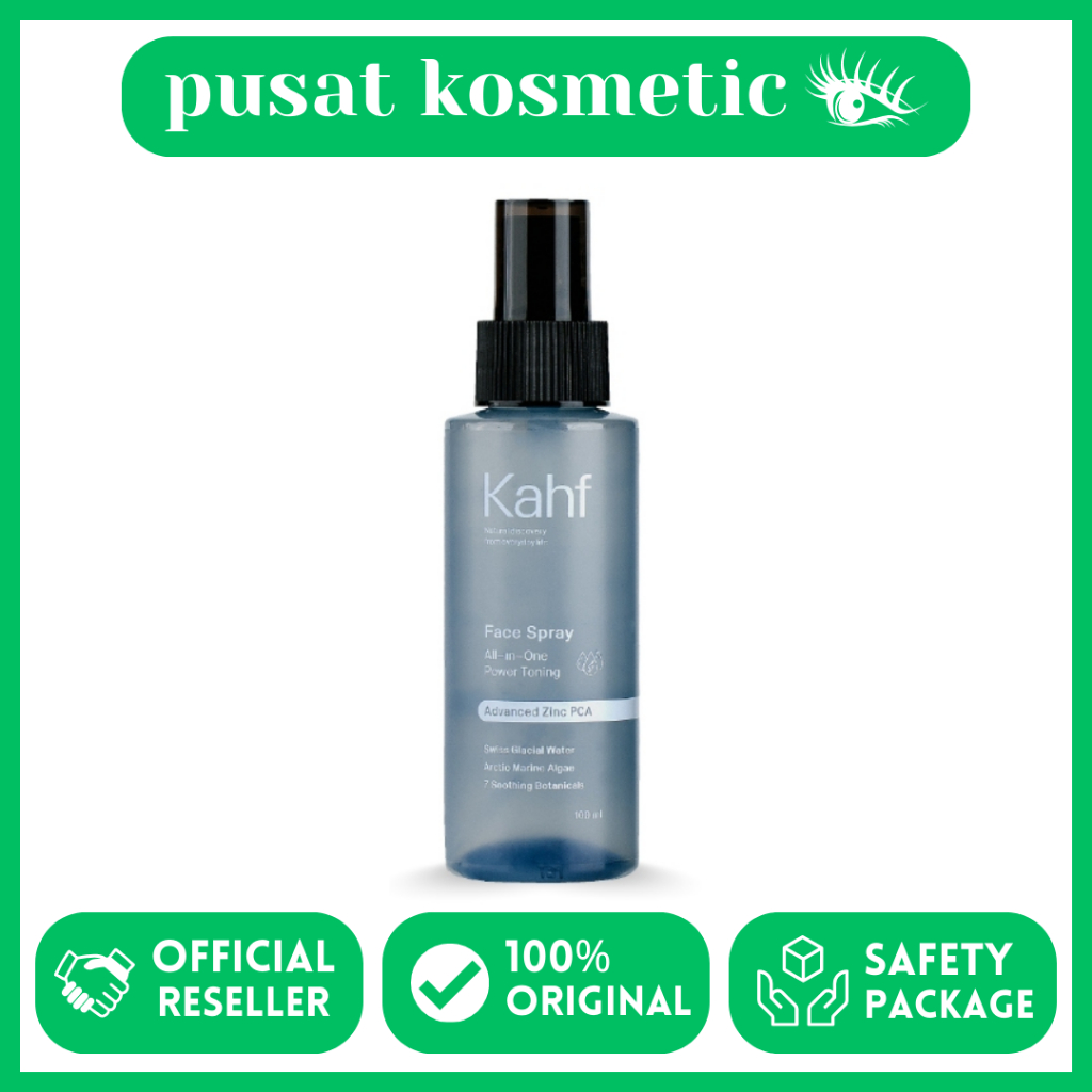 Kahf All-in-One Power Toning Face Spray 100 ml -|Toner Wajah Pria untuk Kontrol Minyak
