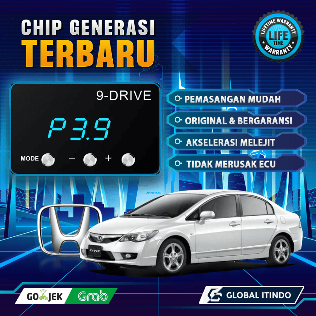 9 Drive Honda Civic FD Piggyback Throttle Controller ECU Remap