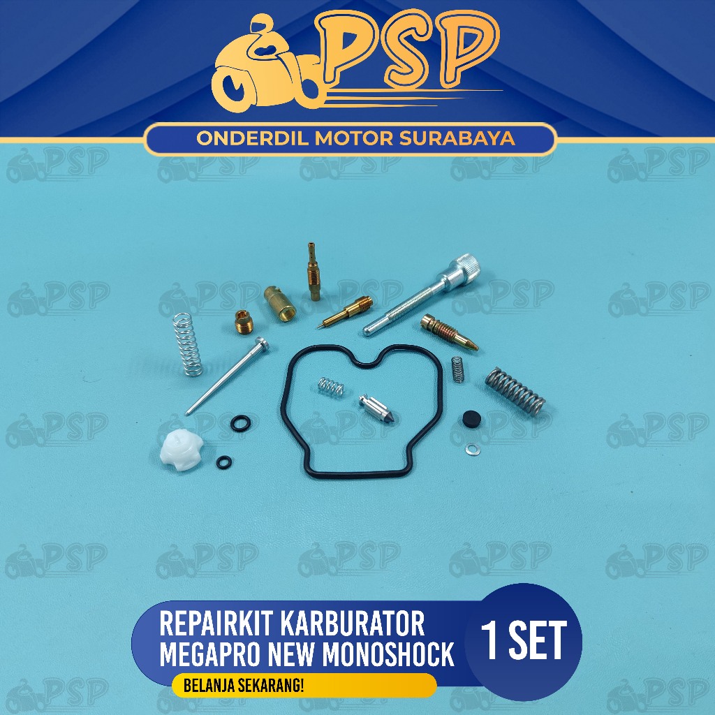 Repairkit Karburator Megapro New Mono Lama - Kabulator Kalburator Carburator Repair Kit Parkit