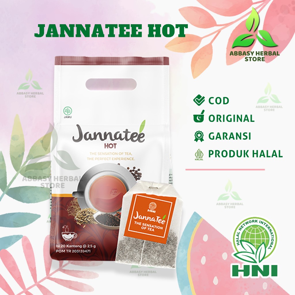 

JANNATEA HNI HPAI - JANNATEA HOT | Meredakan masuk angin mual dan asam lambung isi 20 kantong BPOM ORIGINAL