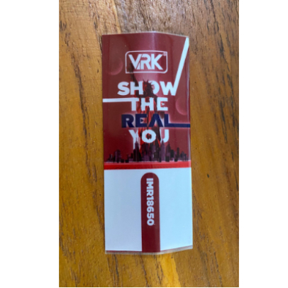 WRAPS BATRE VRK RED 18650 1PCS