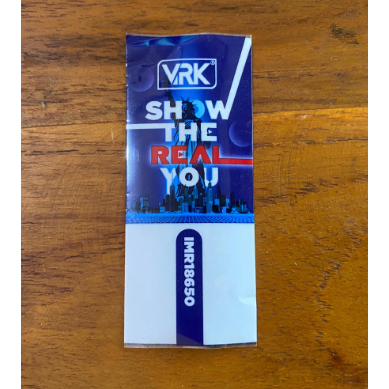 WRAPS BATRE VRK BLUE 18650 1PCS