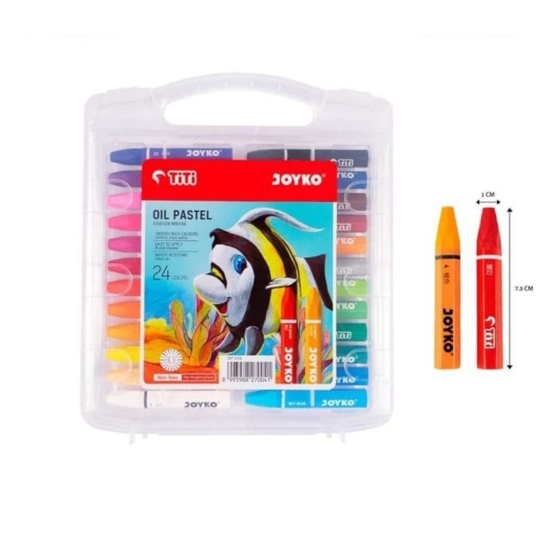 

crayon / oil pastel 24 warna joyco # GAK