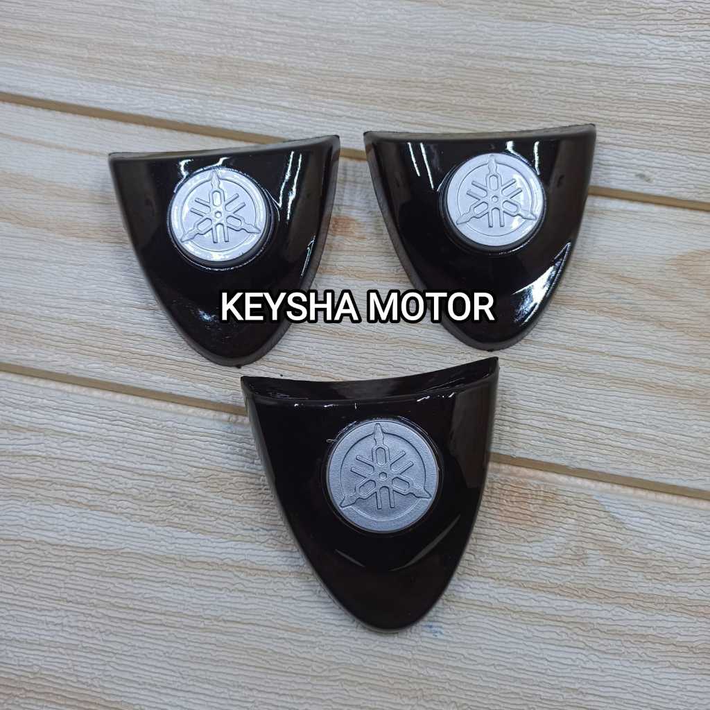 EMBLEM PANEL FIZ R YAMAHA FIZR LOGO TAMENG DEPAN WARNA HITAM SEPERTI ORI