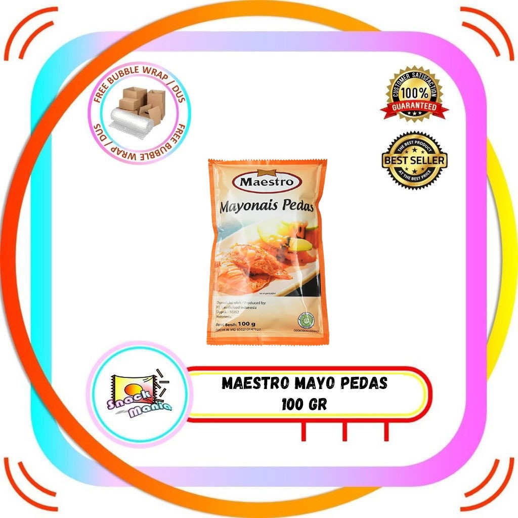 

Mayonaise Maestro Mayo Pedas 100 gr Mayonnaise Hot Spicy