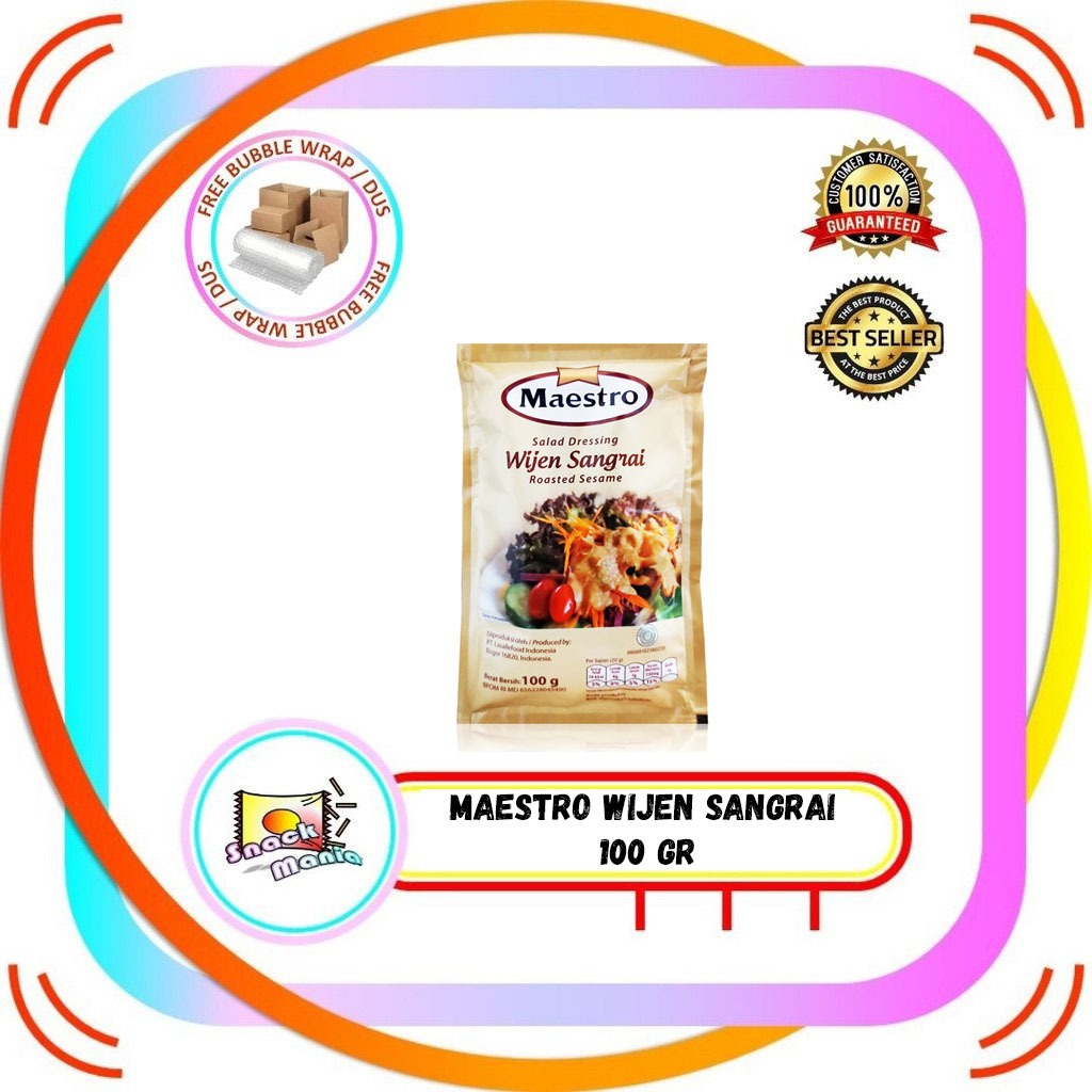 

Maestro Salad Dressing Wijen Sangrai Roasted Sesame ~ 100 gr