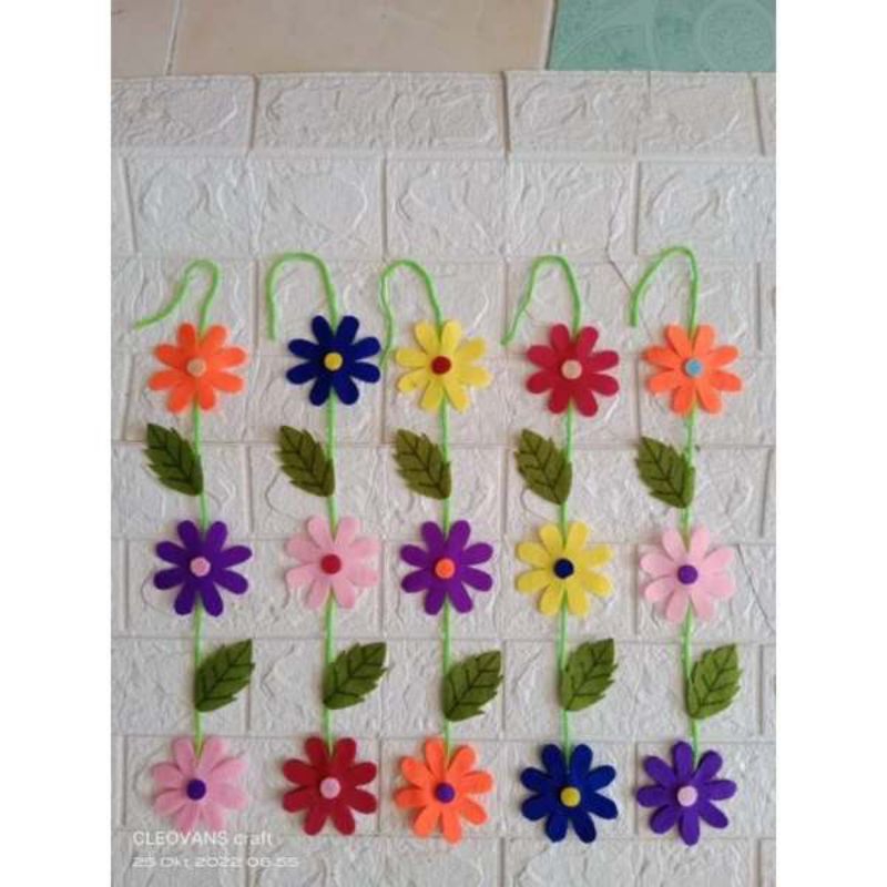 Hiasan jendela / Hiasan gantung / Hiasan dinding kain flanel / Tirai flanel / Hiasan kelas