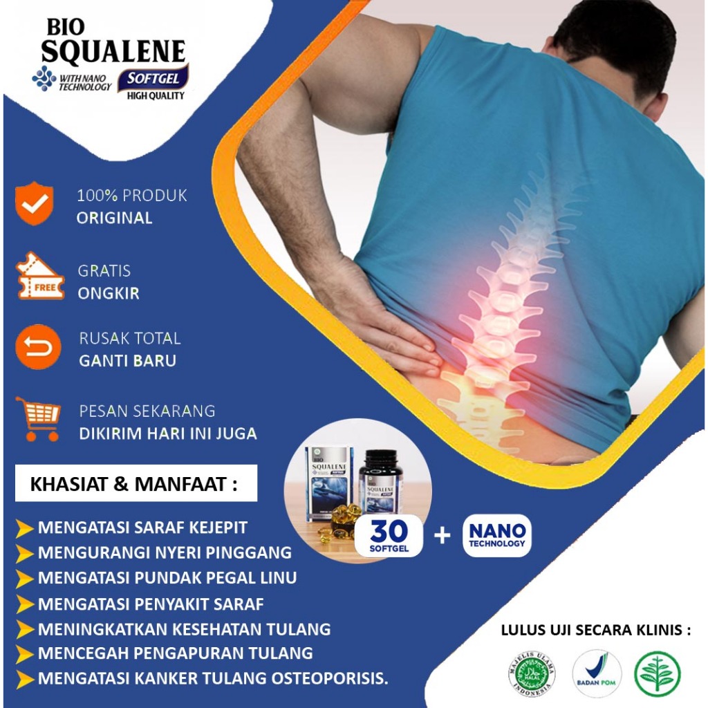 Obat Nyeri Saraf Kejepit, Nyeri Pinggang, Tulang Belakang, Tulang Ekor, Tidak Bisa Jalan, Vitamin Sy
