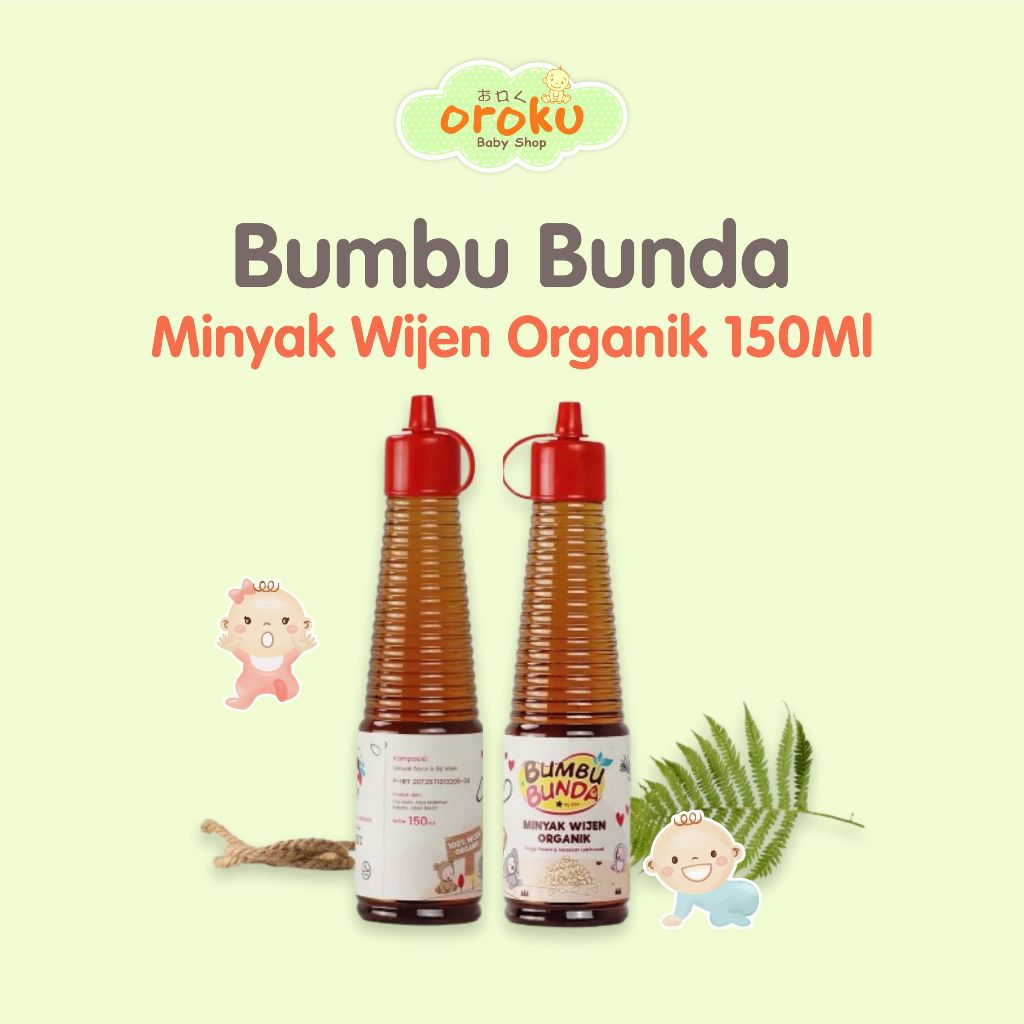 

BUMBU BUNDA MINYAK WIJEN ORGANIK 150ML / MINYAK WIJEN