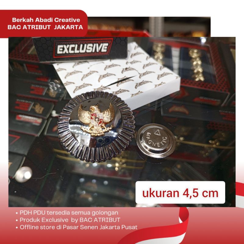 TANDA JABATAN CAMAT KECIL 4CM MAGNET