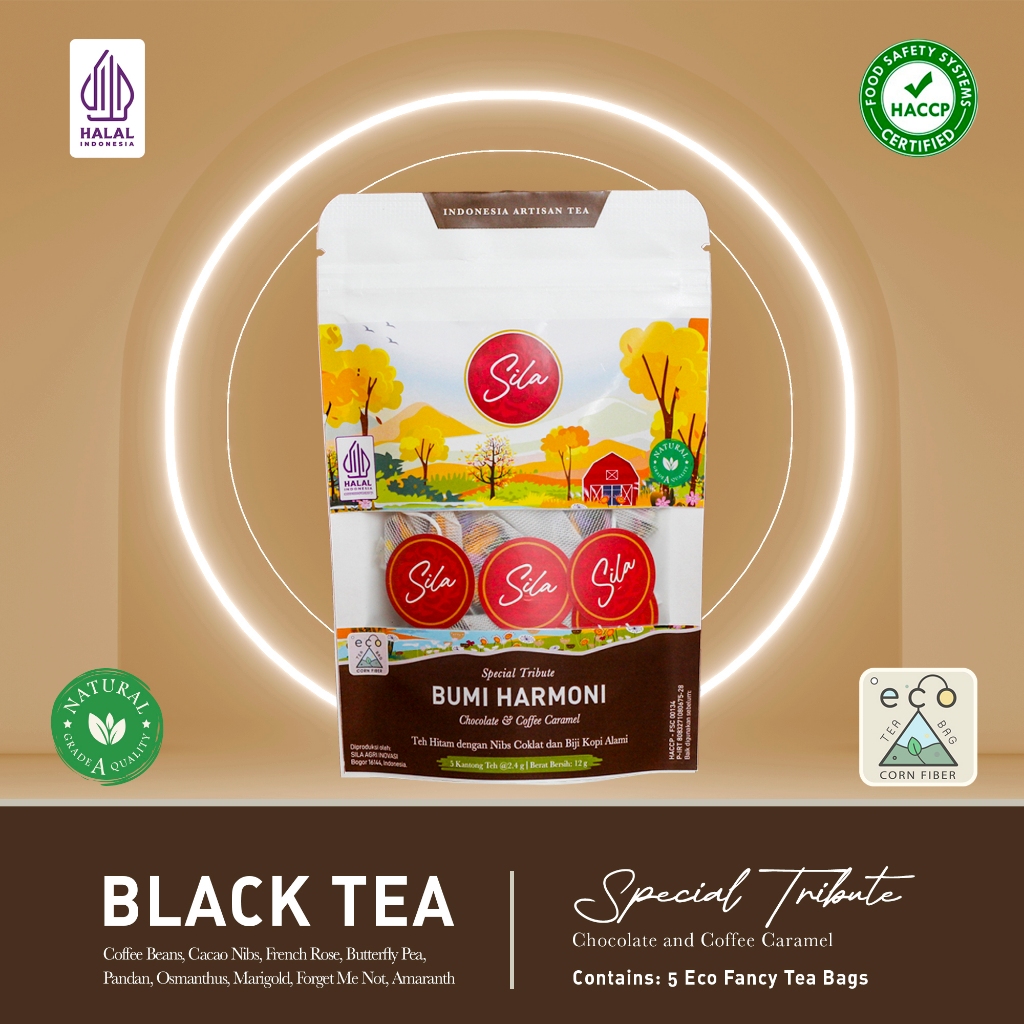 

Sila Artisan Tea - Bumi Harmoni - White Kraft Pouch - Teh Premium - Black Tea