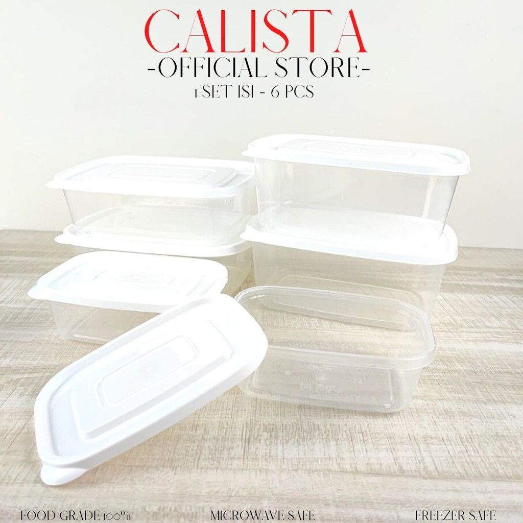 CALISTA Food Container Furano Sealware Container Makanan Serbaguna 1 Set Isi 6pcs