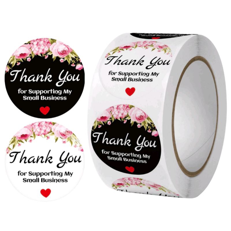 

Stiker Thank You Roll Isi 500pcs Stiker Terimakasih Motif Stiker Label Jualan