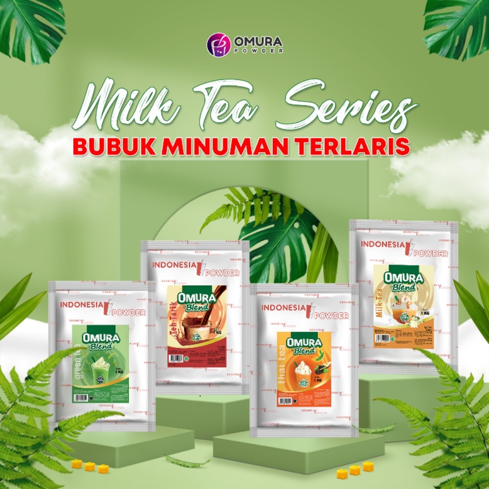 

[MILKTEA SERIES] Omura Blend Bubuk Minuman Rasa Milk Tea / Teh Susu Instant Powder Drink Omura Powder