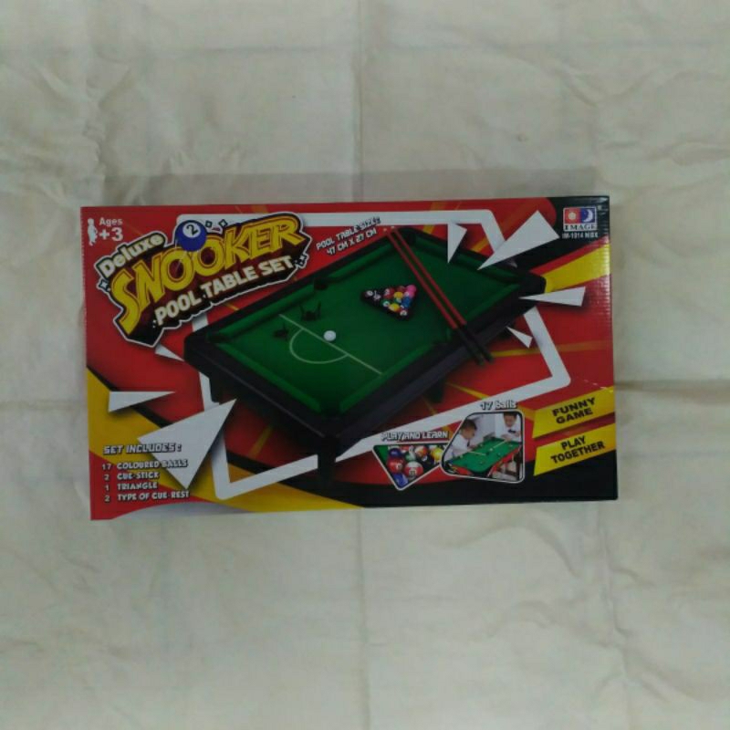 MAINAN BILLIARD DELUXE SNOOKER POOL TABLE SET