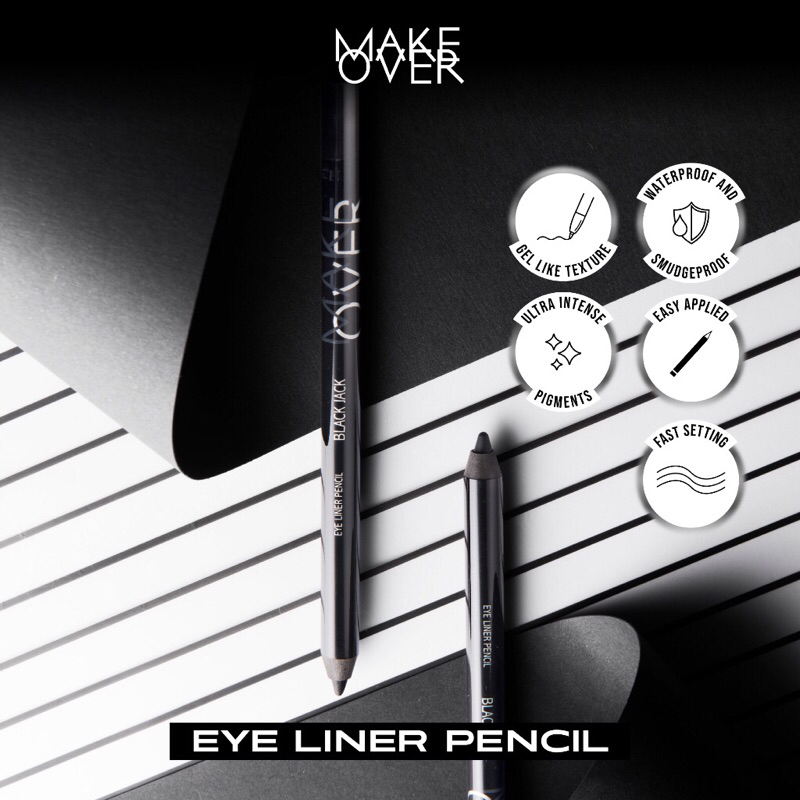[BISA COD] Make Over Eye Liner Pencil - Eyeliner Pencil Make Over - Makeover Eyeliner