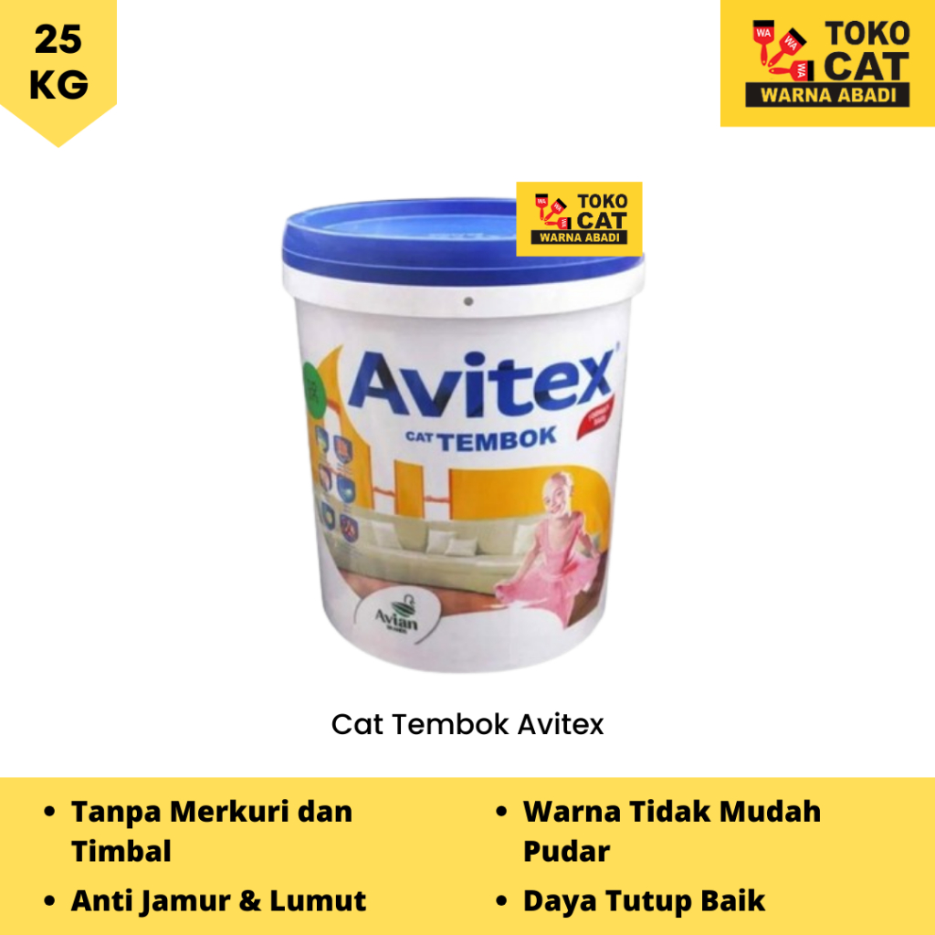 Cat Tembok Avitex 25kg